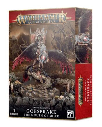 Orruk Warclans Gobsprakk  The Mouth Of Mork Killaboss On Corpse-rippa Vulcha