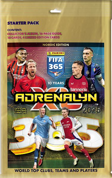 Panini Adrenalyn : Fifa 365 2025 Nordic Edition Starters 195 166 Mappe Guide Boosters Limited-kort