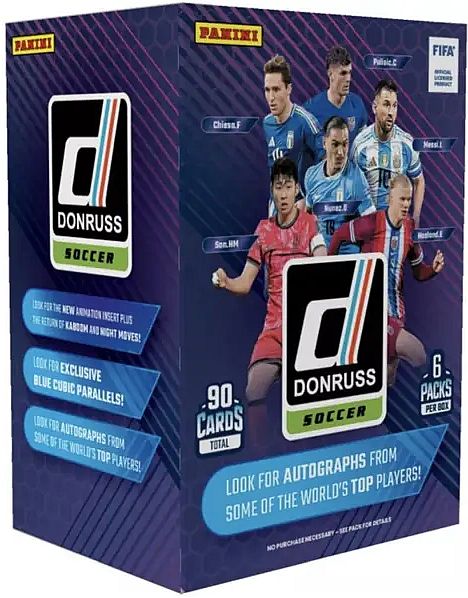 Panini Donruss Soccer 2024-25 Blaster Box Booster Display Box Med Pakker