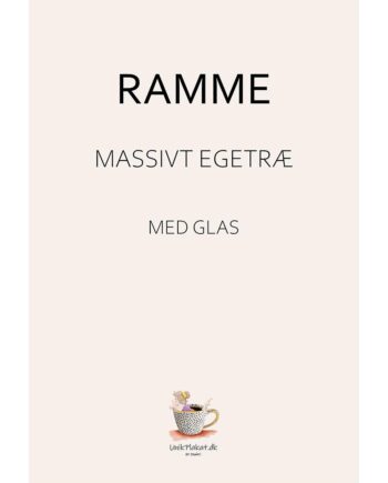 Plakatramme Natur Kvalitetsramme Med ægte Glas Af Massiv Egetræ