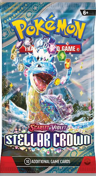 Pokemon Booster Pakke Sv07 Scarlet Violet: Stellar Crown