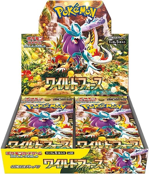 Pokemon Display Booster Box Scarlet Violet Sv5k: Wild Force Japansk 30 Boosters