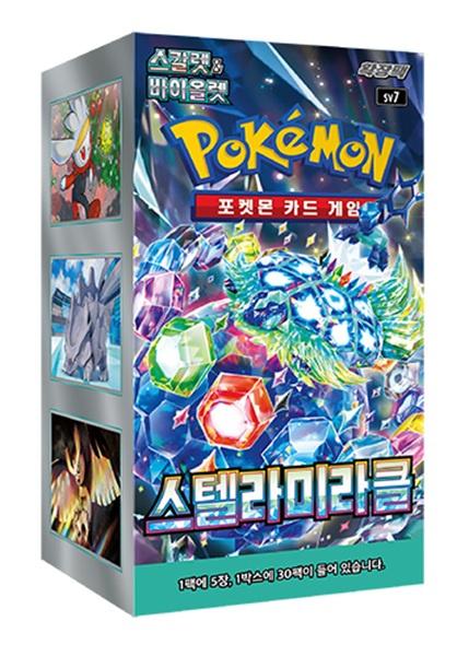 Pokemon Display Booster Box Scarlet Violet Sv7: Stellar Miracle Koreansk 30 Boosters