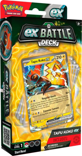 Pokemon Ex Battle Deck: Tapu Koko Ex 2024