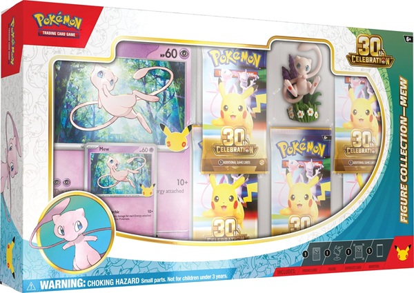 Pokemon Ex Box: Mega Evolution: 30th Celebration Figure Collection: Mew Boosters
