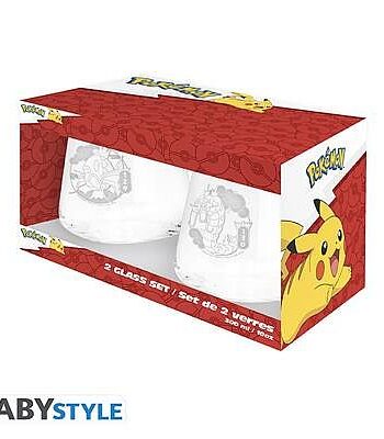 Pokemon Magikarp   Gyarados   Glass Set