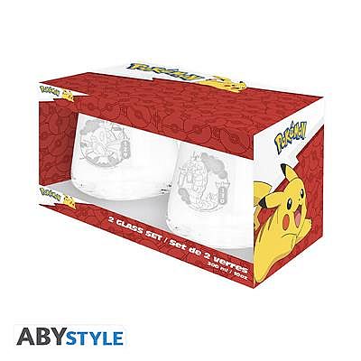 Pokemon Magikarp Gyarados Glass Set