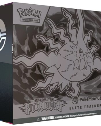 Pokemon Mega Evolution: Pitch Black Pokemon Center Elite Trainer Box  Mega Darkrai Zarude  Boks Med 11 Boosters  Promokort   Tilbehør