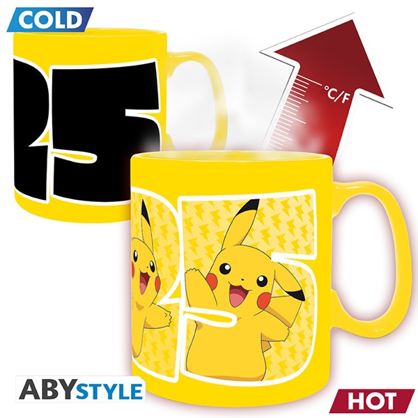 Pokemon Pikachu 25 Heat Change Mug 460ml