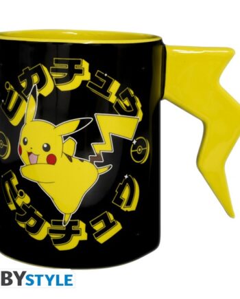 Pokemon Pikachu Lightning 3d Handle Mug Krus 460ml
