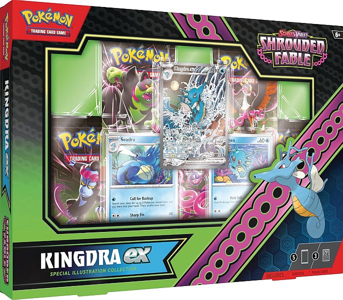 Pokemon Scarlet Violet: Shrouded Fable Kingdra Ex Special Illustration Collection Boosters