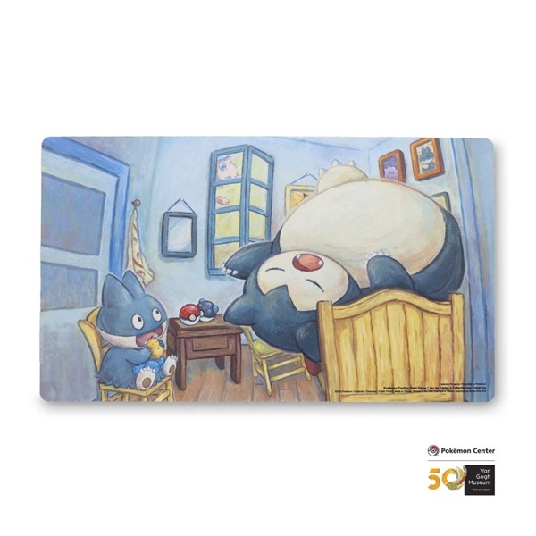 Pokemon Spillem 195 165 Tte Playmat Pok 195 169 Mon Center Van Gogh Museum: Munchlax Snorlax Inspired By The Bedroom