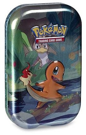 Pokemon Tin Kasse  Kanto Friends Mini Tin: Charmander    Boosters  Billedkort     195 184 Nt