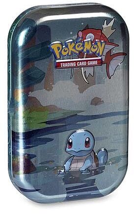Pokemon Tin Kasse  Kanto Friends Mini Tin: Squirtle    Boosters  Billedkort     195 184 Nt