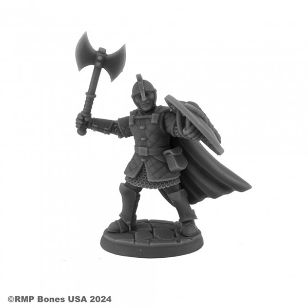 Reaper Bones Usa Dungeon Dwellers: Sir Rudolf Heroic Fighter Plastic Miniature