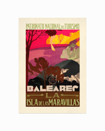 Retro Plakat  Baleares