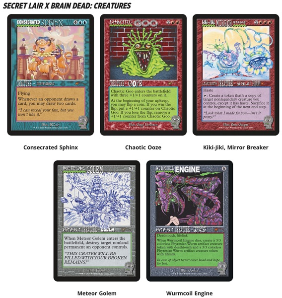 Secret Lair Drop Series 2024 : Inside An Elevator Superdrop: Secret Lair Brain Dead: Creatures Regular