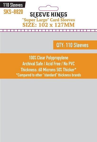 Sleeve Kings Mayday Games Quot Super Large Quot Card Sleeves For Talisman Character Cards 102x127mm 110 Lommer Sks-8820 Mdg8820