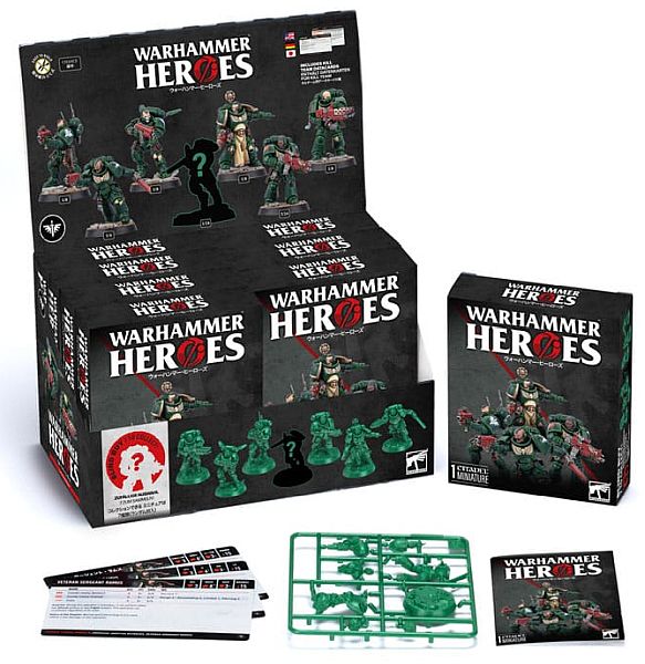 Space Marine Heroes 2025 Warhammer Heroes: Dark Angels Display Box Random Figures