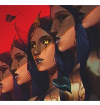 Spillemåtte  Playmat  Riftbound: League Of Legends Tcg: Set 03: Unleashed   : Leblanc  Deceiver