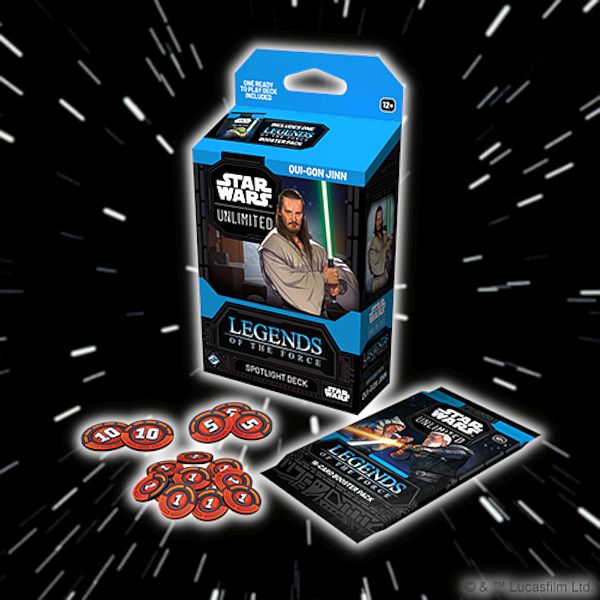 Star Wars: Unlimited Tcg Set : Legends Of The Force Spotlight Deck: Qui-gon Jinn
