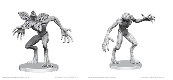 Stranger Things: Unpainted Miniatures Demogorgons Wzk90800