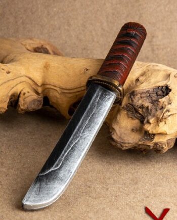 Tanto Throwing Knife  Larpspot  25cm Red Live Rollespils Kastevåben