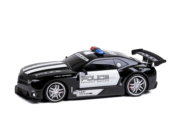Tec-toy Remote Controlled Car Police Chase      :12    4ghz   4v Li-ion  Black