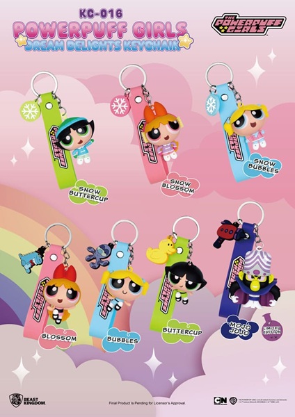 The Powerpuff Girls Dream Delights Blind Box Keychain 195 184 Glering 5cm Random