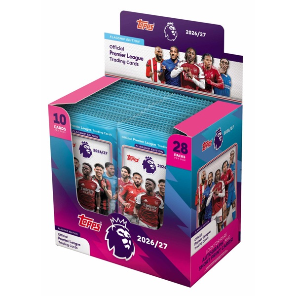 Topps Match Attax Premier League 2026 2027 Booster Display Box Med 28 Pakker