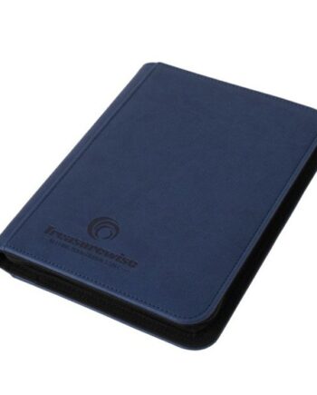 Treasurewise Wiseguard: Mini Zippered  -pocket Binder  Holder 160 Kort  Blue
