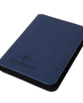 Treasurewise Wiseguard: Zippered  -pocket Binder  Holder 360 Kort  Blue