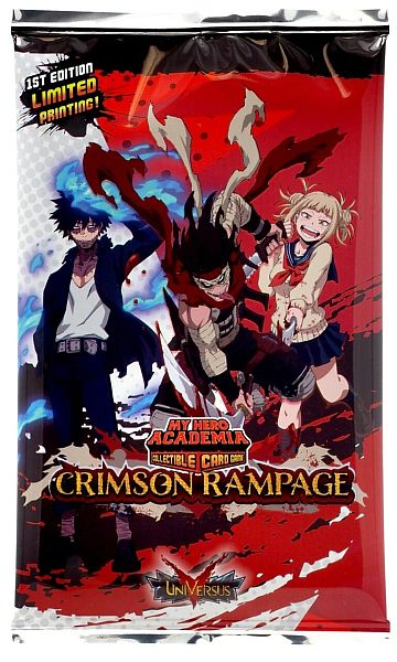 Ufs My Hero Academia Card Game Wave : Crimson Rampage Booster Pack