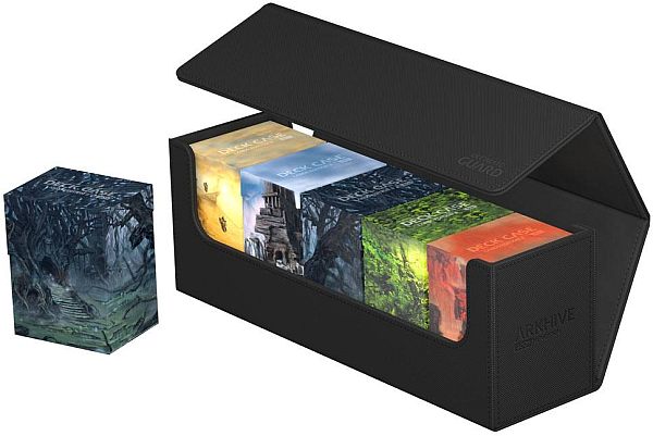 Ultimate Guard Arkhive Flip Case  Multi-deck Box  400  Standard Size Xenoskin Monocolor Black  Sort