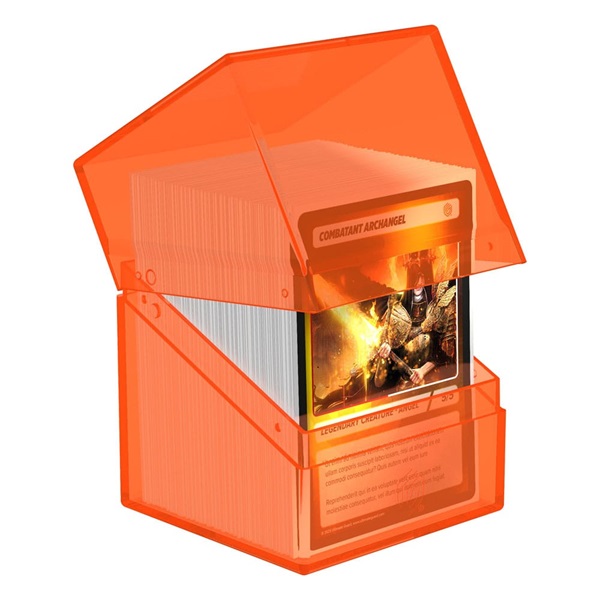 Ultimate Guard Boulder Deck Case Deck Box 100 Standard Size Clear: Poppy Topaz