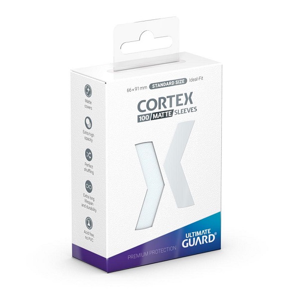 Ultimate Guard Cortex Sleeves Kortlommer Standard Size Matte Transparent 100 Sleeves