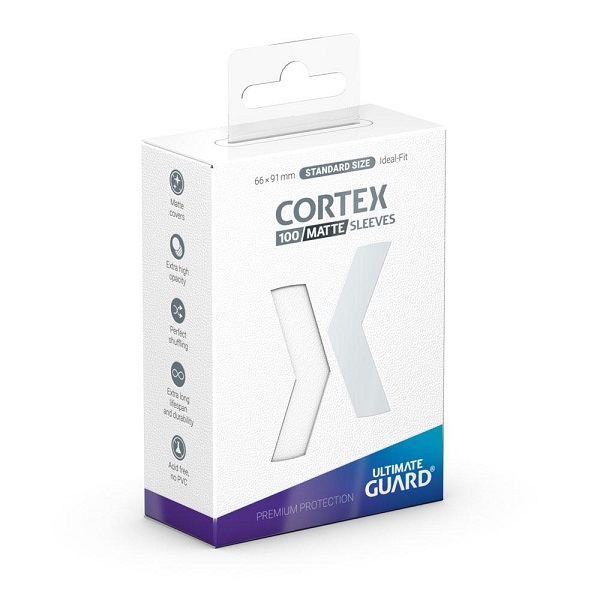 Ultimate Guard Cortex Sleeves Kortlommer Standard Size Matte White 100 Sleeves
