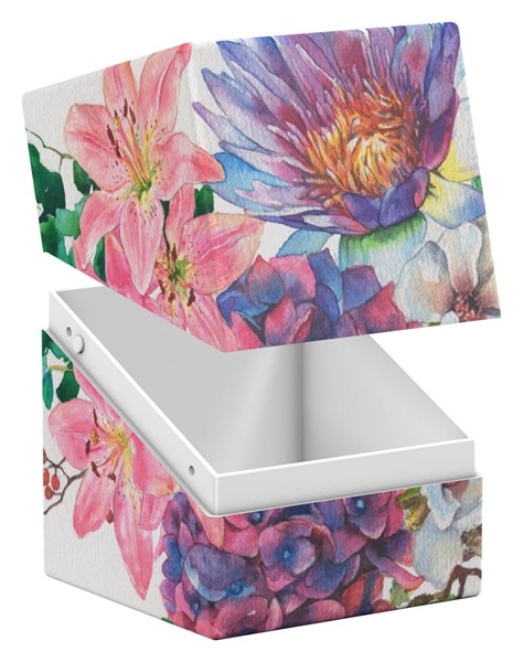 Ultimate Guard Return To Earth Boulder Deck Case Deck Box 100 Standard Size: Floral Places Lotus Bloom