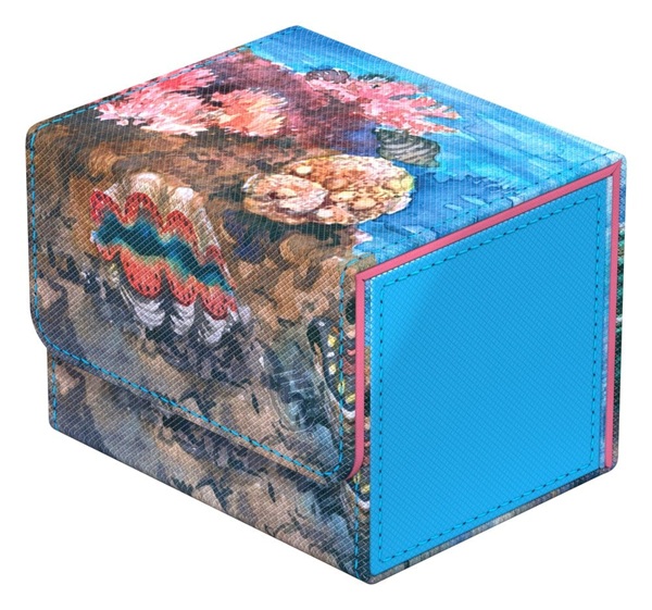 Ultimate Guard Sidewinder Deck Case Deck Box 100 Standard Size Xenoskin: Coral Places Seablue Hush