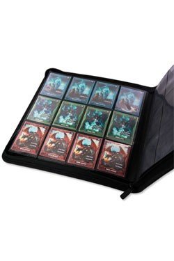 Ultimate Guard 12 24-pocket Quadrow Zipfolio Mappe Holder 480 Kort Xenoskin Black Sort