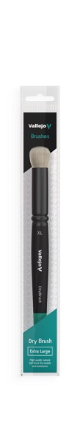 Vallejo Brush Round Natural Hair Dry Brush -large