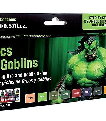 Vallejo Fantasy Pro: Paint Set Orcs   Goblins    Colors