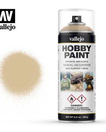Vallejo Hobby Paint Primer Sprays: Bone White 400ml