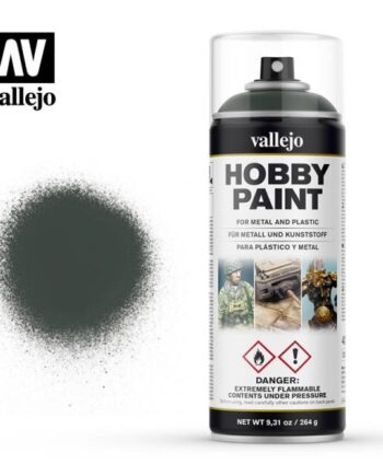 Vallejo Hobby Paint Primer Sprays: Dark Green 400ml