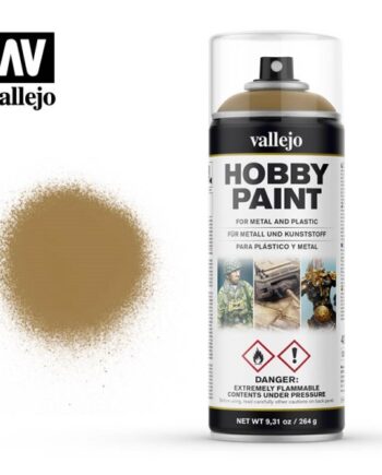 Vallejo Hobby Paint Primer Sprays: Desert Yellow 400ml