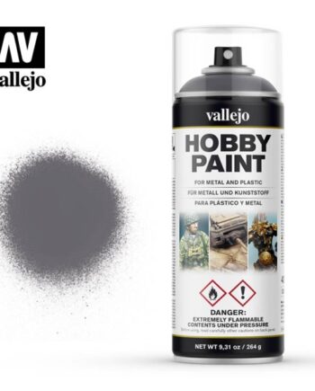 Vallejo Hobby Paint Primer Sprays: Gunmetal 400ml