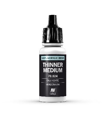 Vallejo Maling Auxiliaries: Thinner Medium 17ml