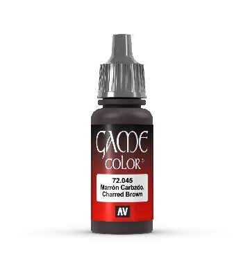 Vallejo Maling Game Color: Charred Brown 17ml