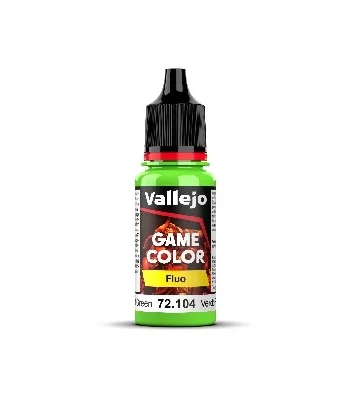 Vallejo Maling Game Color: Fluo Green 17ml