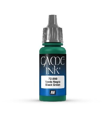 Vallejo Maling Game Color: Ink Black Green 17ml